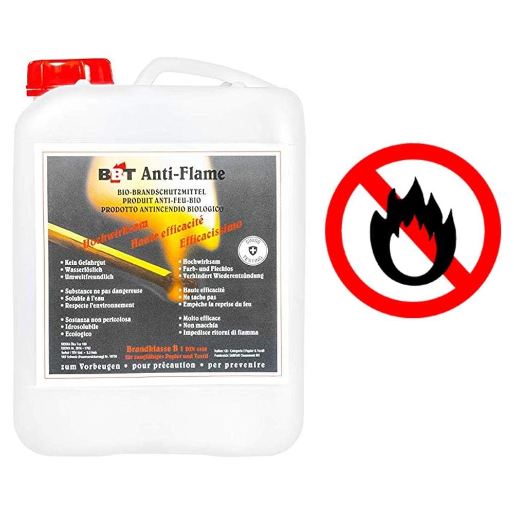 Spray Ignifugo Ritardante Fiamma Testato Bio Antincendio 5 Litri Tende Tappezzeria Cuscini E Rivestimenti Murali - Foto 1