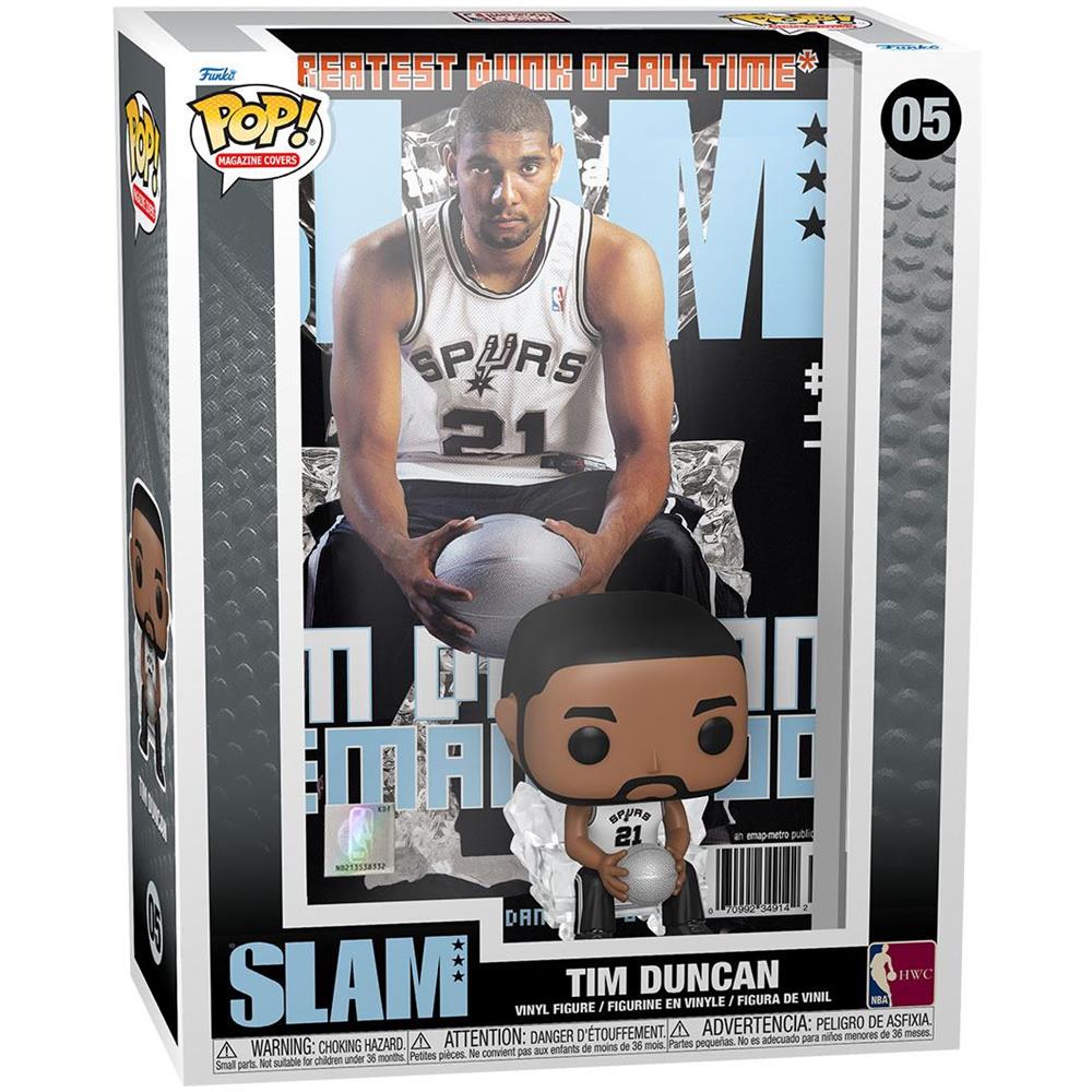 Nba Cover Pop! Basketball Vinyl Figure Tim Duncan (slam Magazine) 9 Cm - Foto 2