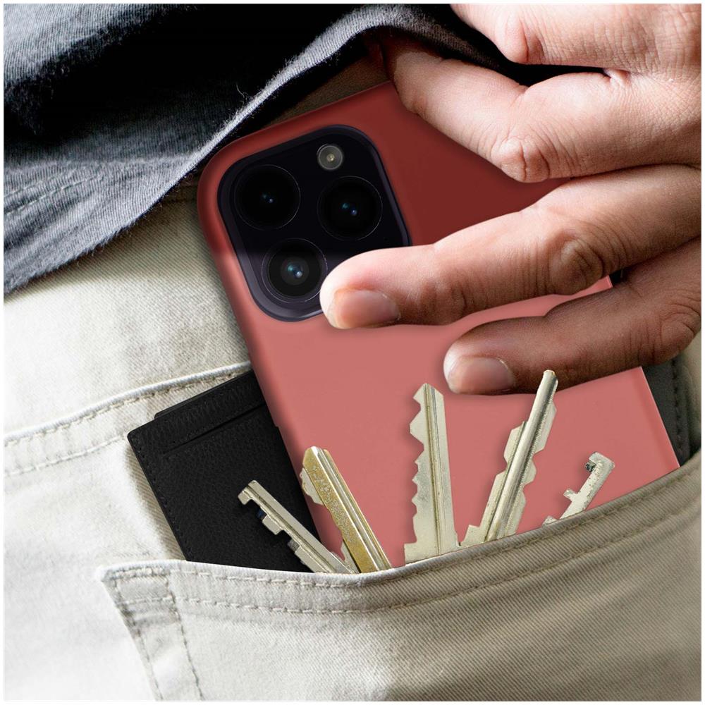 Cover Per Iphone 14 Pro In Silicone Semi-rigido Soft-touch Rosa Cipria - Foto 2