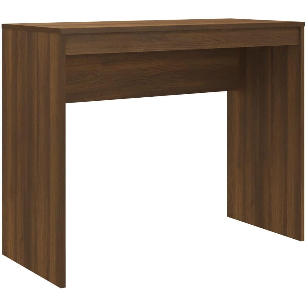 Scrivania Rovere Marrone 90x40x72 cm in Legno Multistrato - Foto 2