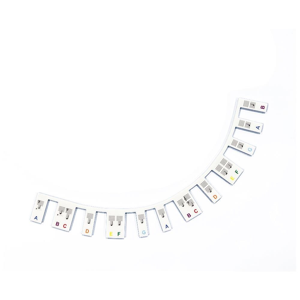 Etichette Rimovibili Per Pianoforte E Tastiera 61 Tasti White - Foto 2