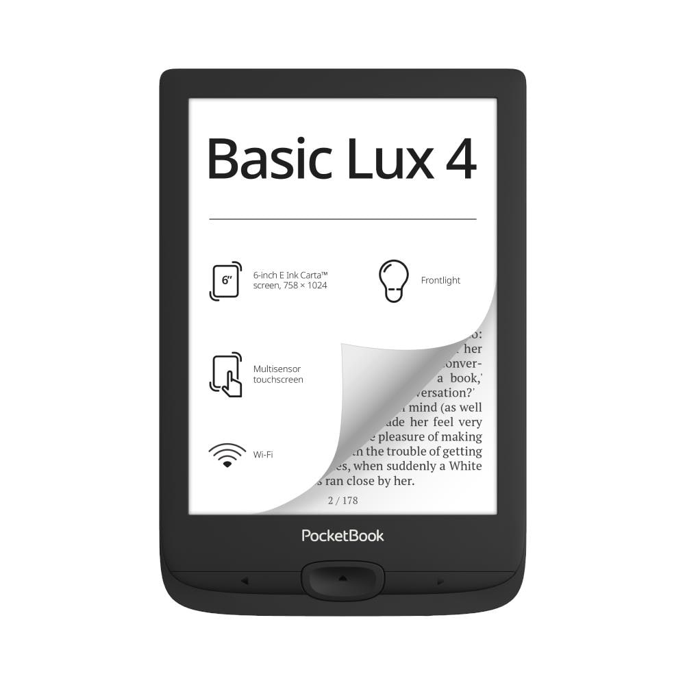 Basic Lux 4 lettore e-book Touch screen 8 GB Wi-Fi Nero - Foto 1