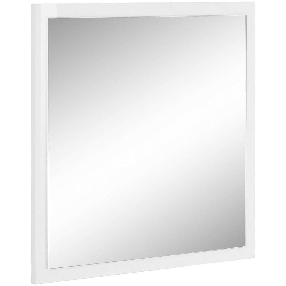 Specchio Rino, Specchio Da Bagno, 100% Made In Italy, Cm 60x2h60, Bianco Lucido - Foto 2