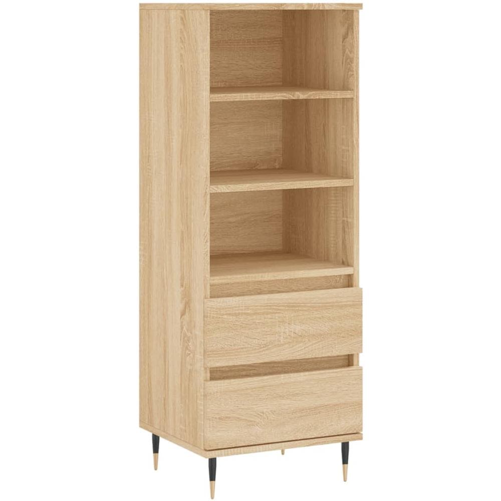 Credenza Rovere Sonoma 40x36x110 Cm In Legno Multistrato - Foto 2