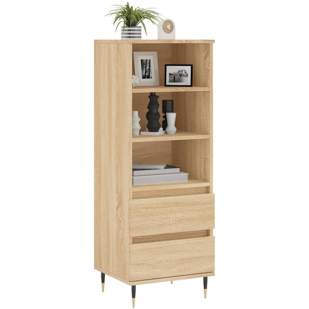 Credenza Rovere Sonoma 40x36x110 Cm In Legno Multistrato - Foto 3