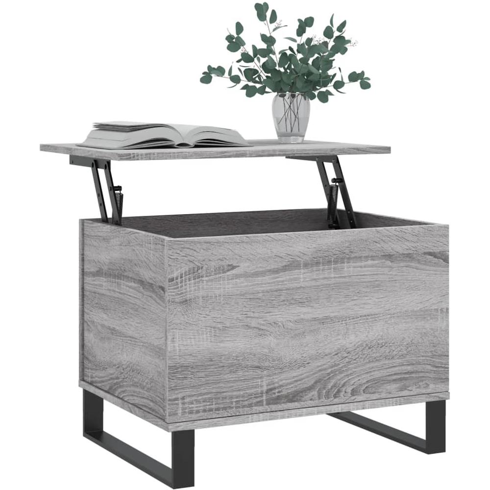 Tavolino Salotto Grigio Sonoma 60x44,5x45 Cm Legno Multistrato - Foto 3
