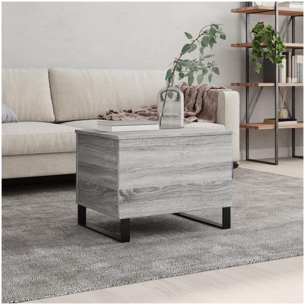 Tavolino Salotto Grigio Sonoma 60x44,5x45 Cm Legno Multistrato - Foto 1