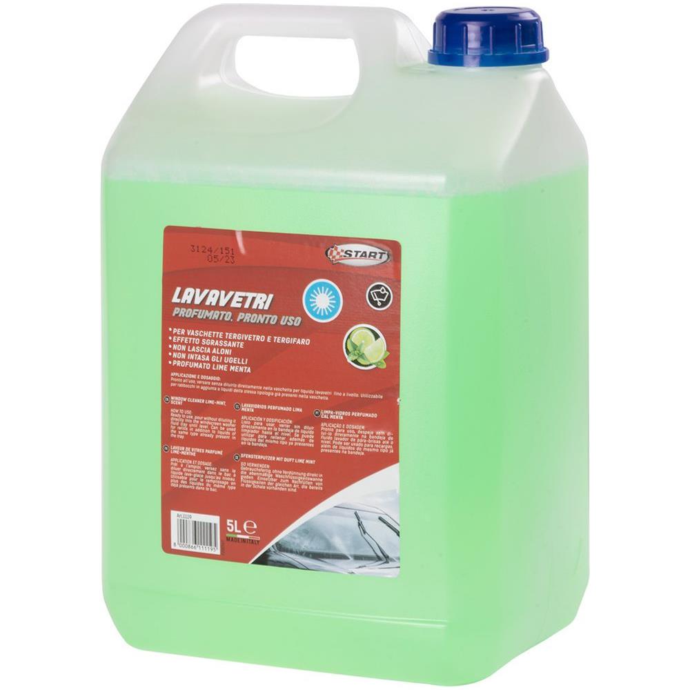 Lavavetri Profumato Lime Menta - Capienza 5 Litri - Per Vaschette Tergivetro E Tergifaro - Effetto Sgrassante - Foto 3