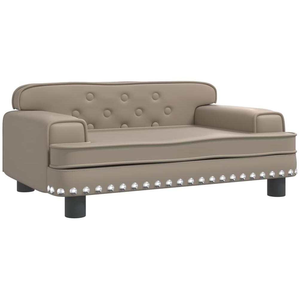 Divano Per Bambini Cappuccino 70x45x30 Cm In Similpelle - Foto 1