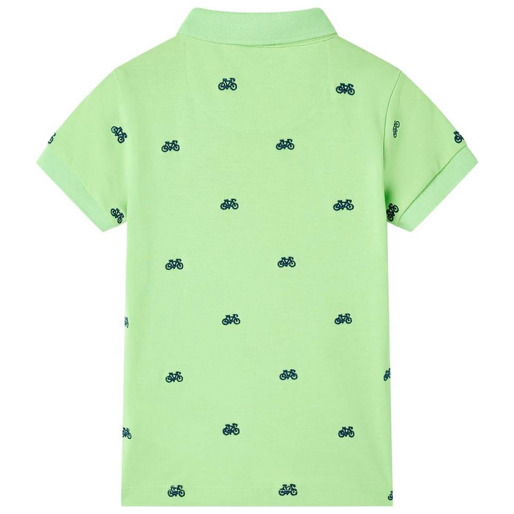 Polo da Bambino Verde Neon 104 - Foto 2