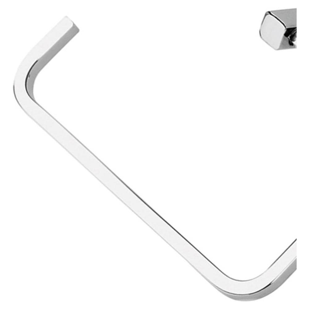 Portasalviette Ad Anello Da Muro In Acciaio Inox Aisi 304 E Cromall 6970 Serie Colorado Cromato - Foto 2