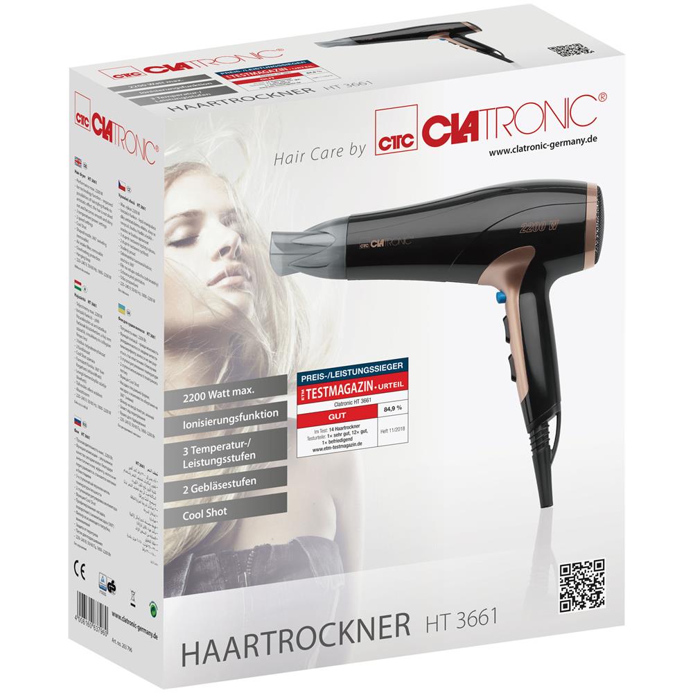 Asciugacapelli Clatronic Ht 3661 2200 Watt - Foto 14