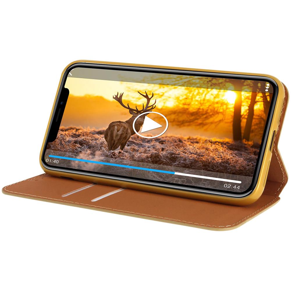 Custodia Portafoglio Classic Edition Per Apple Iphone X / Xs - Oro - Foto 2