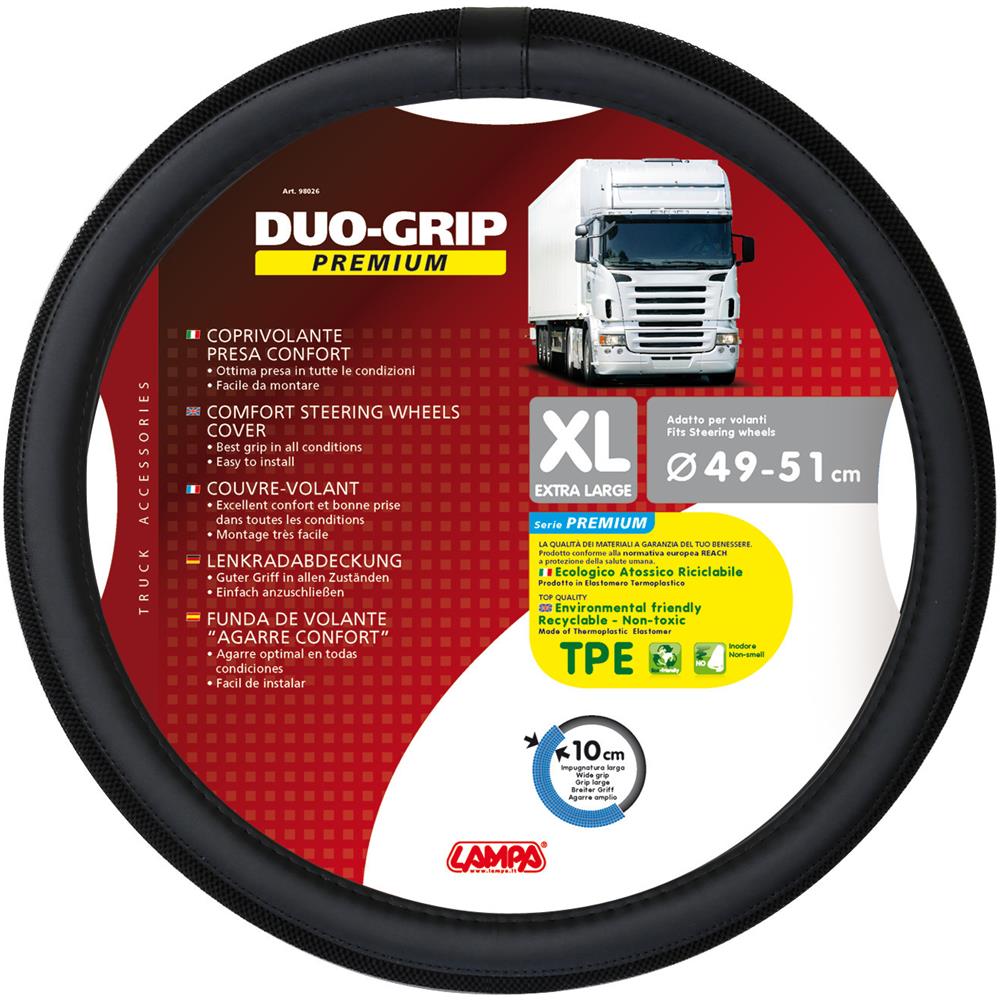 Coprivolante Tpe Duo-grip Xl 49-51cm Nero - Foto 2