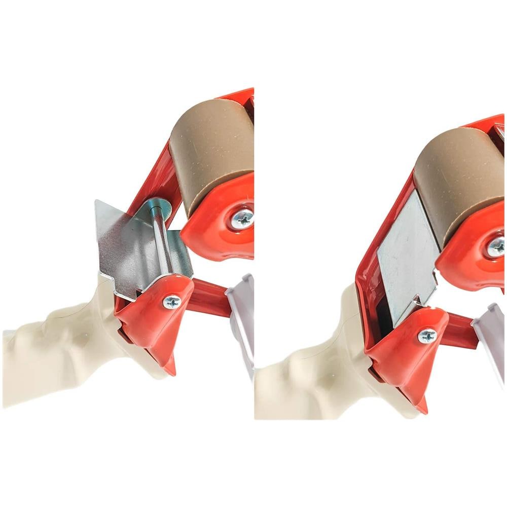 Dispenser Manuale Di Nastro Adesivo Professionale, Tendinastro Da Magazzino In Ferro, Nastratrice 50mm Con Frizione Regolabile, Applicatore Da Imballaggio, Impugnatura Ergonomica - Foto 2