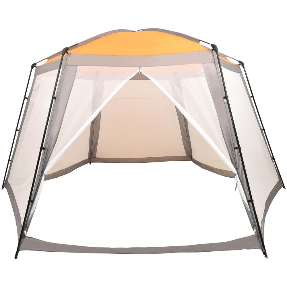 Tenda per Piscina in Tessuto 660x580x250 cm Grigia - Foto 2