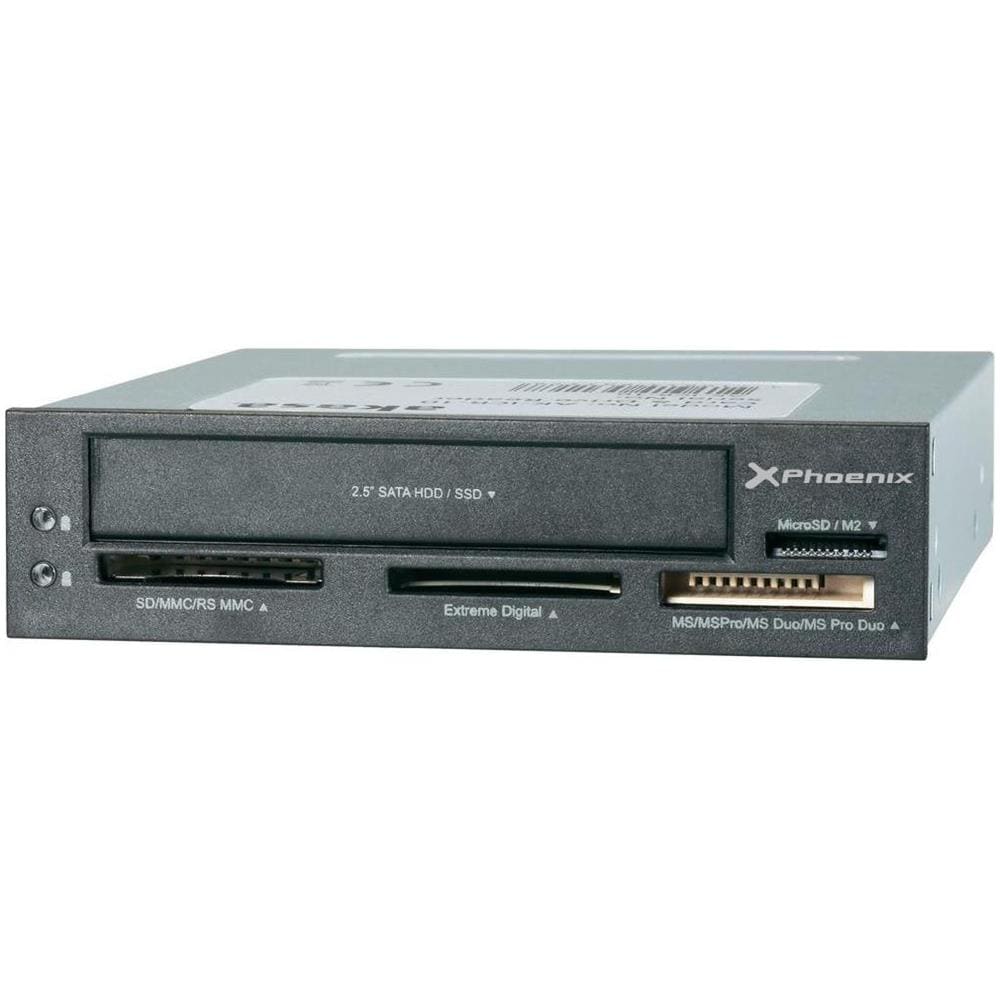 PHCARDREADER3.0, MS Micro (M2) , MS PRO Duo, SDHC, USB 3.0, Nero - Foto 1