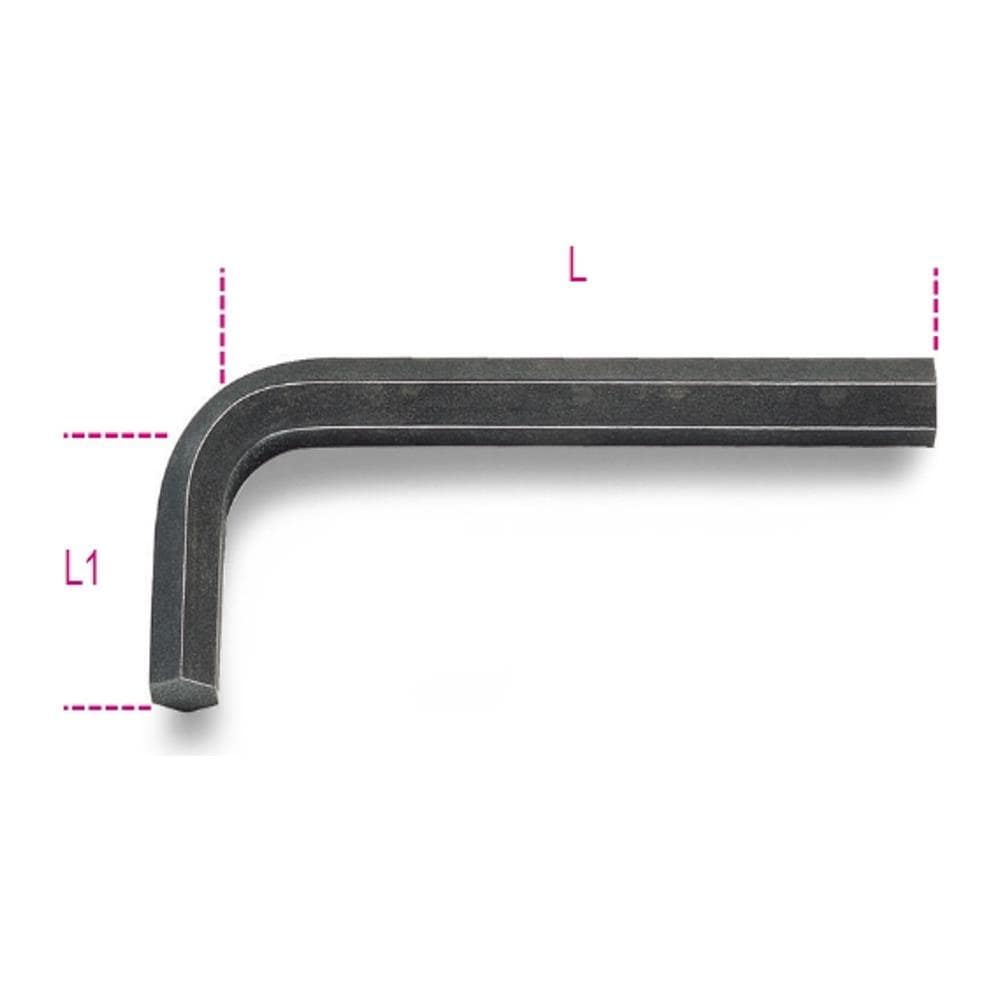96n Chiave Maschio Esagonale 13 Mm Piegata Brunita - Foto 1