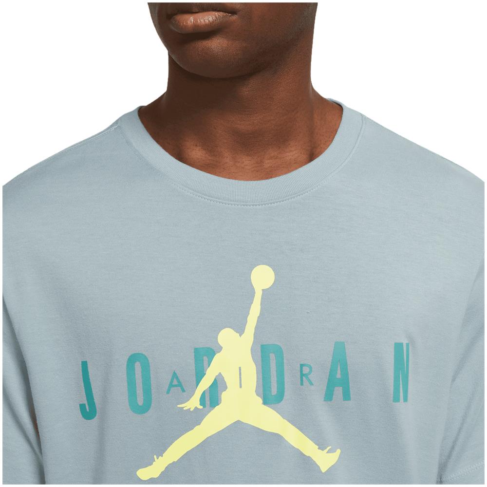 T-shirt Da Uomo Air Wordmark Celeste Taglia Xl Cod Ck4212-392 - Foto 3