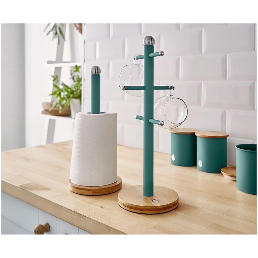 Swan Nordic Nordic Portarotolo Da Cucina, Acciaio Al Carbonio, Alta Qualità Design Moderno Verde - Foto 8