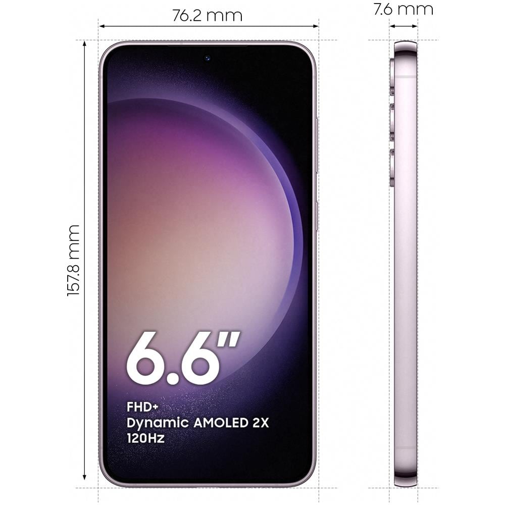 Galaxy S23 Plus 5G 256 GB 5G Dual Sim Display 6.6" AMOLED Slot Nano SD Fotocamera 50 Mpx Android Lavanda - Foto 2