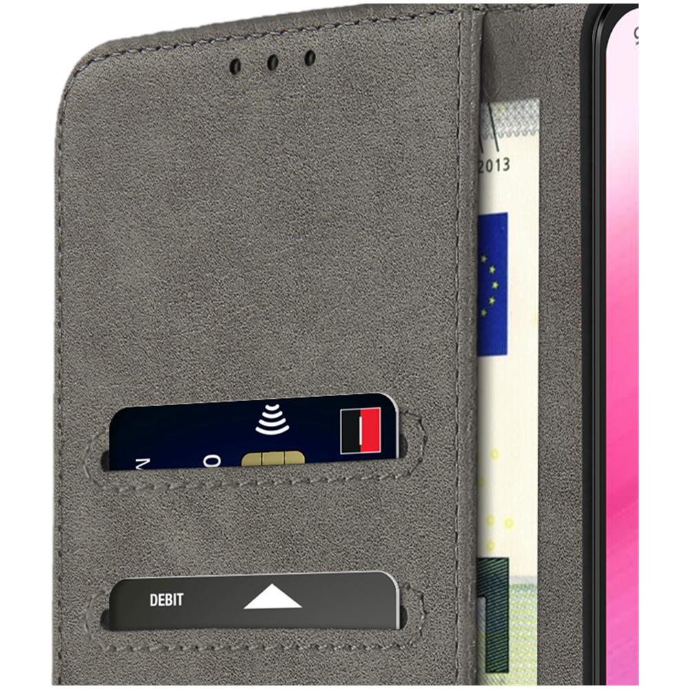 Custodia Per Samsung Galaxy A53 5g, Portacarte E Funzione Supporto Grigia - Foto 2