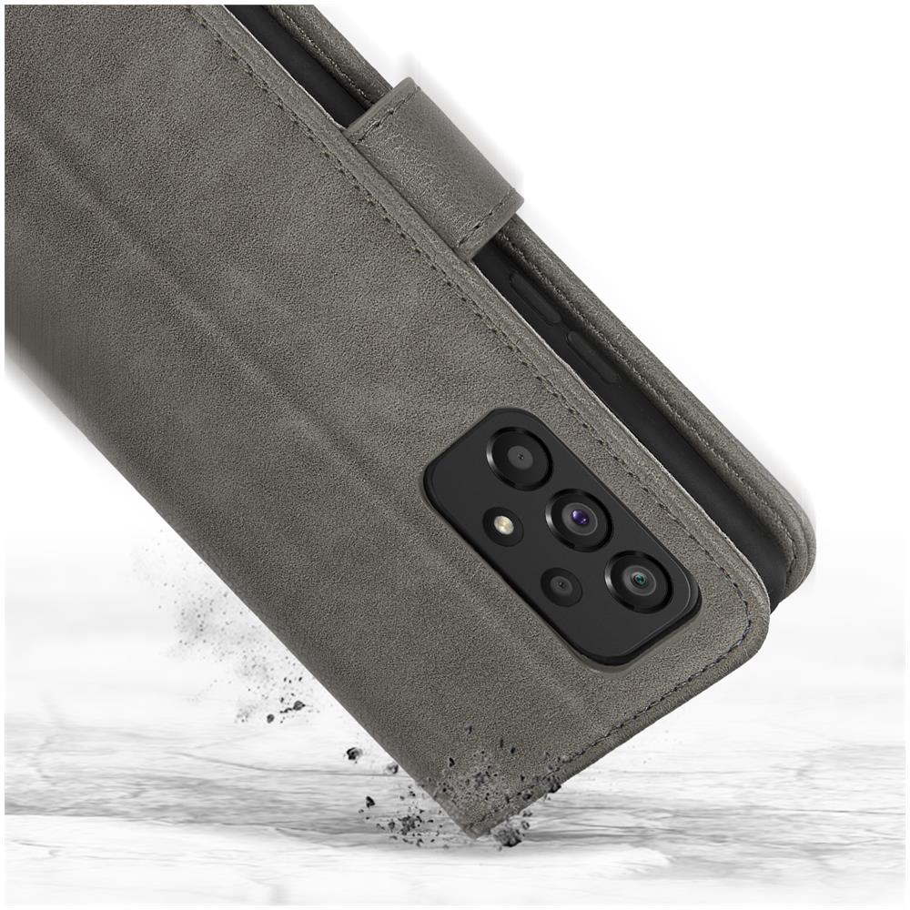 Custodia Per Samsung Galaxy A53 5g, Portacarte E Funzione Supporto Grigia - Foto 5