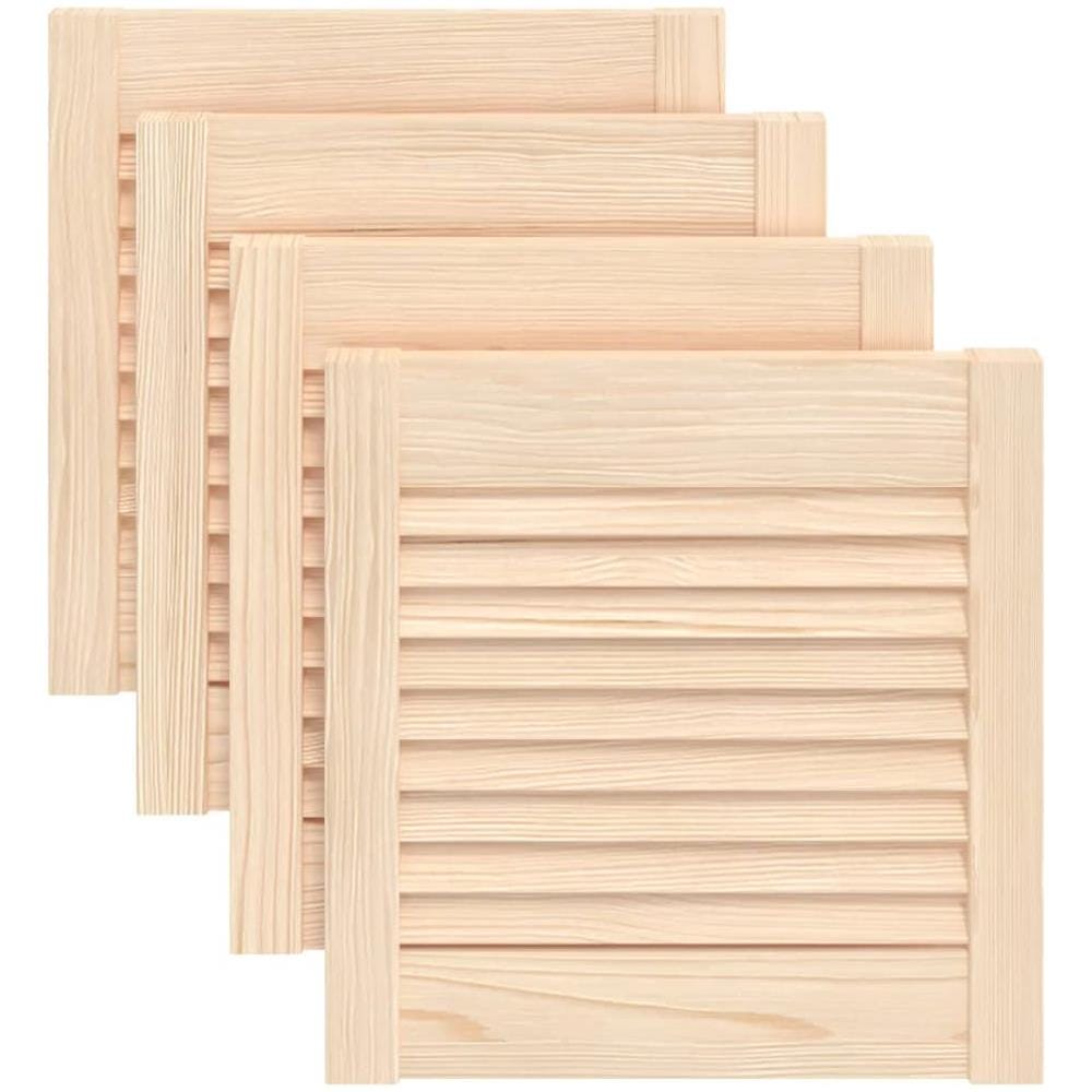 Ante con Design a Lamelle 4 pz 39,5x39,4 cm in Legno di Pino - Foto 1