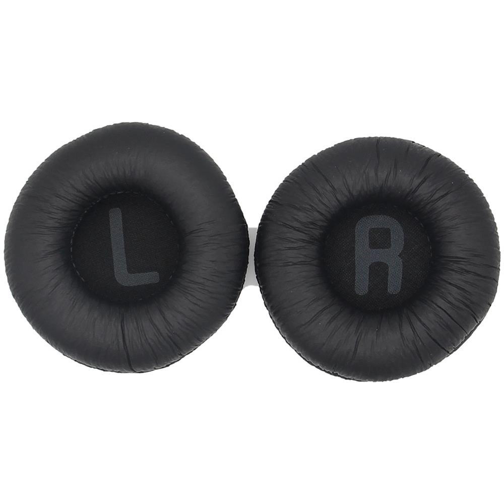 Cuscinetti Auricolari Di Ricambio In Pelle Per Cuffie Jbl T450bt/t500bt/tune 600btnc, Neri Black - Foto 1
