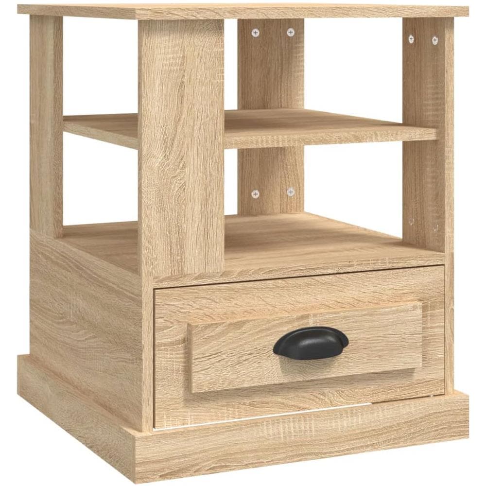 Tavolino Rovere Sonoma 50x50x60 Cm In Legno Multistrato - Foto 2