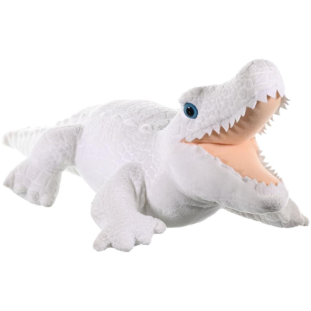 Peluche Alligatore Bianco, Animale Farcito, Peluche, Regali Per Bambini, Coccoloni 12 Pollici - Foto 2