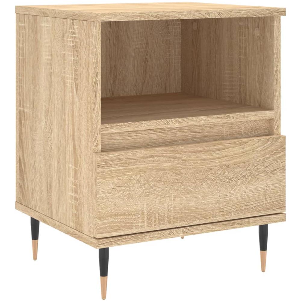Comodino Rovere Sonoma 40x35x50 Cm In Legno Multistrato - Foto 2