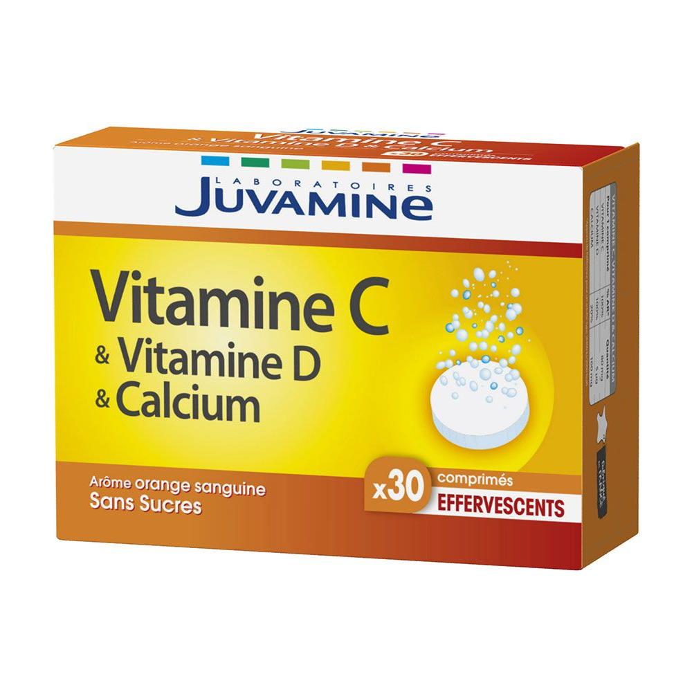 Fizz Vitamina C + D & Calcio 30 Compresse Effervescenti Juvamine - Foto 1