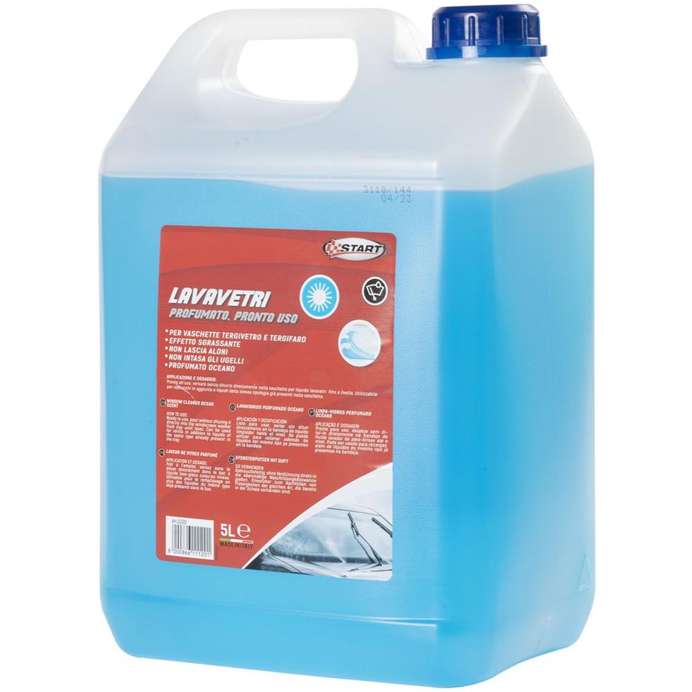 Lavavetri Pronto Uso Profumato Ocean - Capienza 5 Litri - Per Vaschette Tergivetro E Tergifaro - Effetto Sgrassante - Foto 2