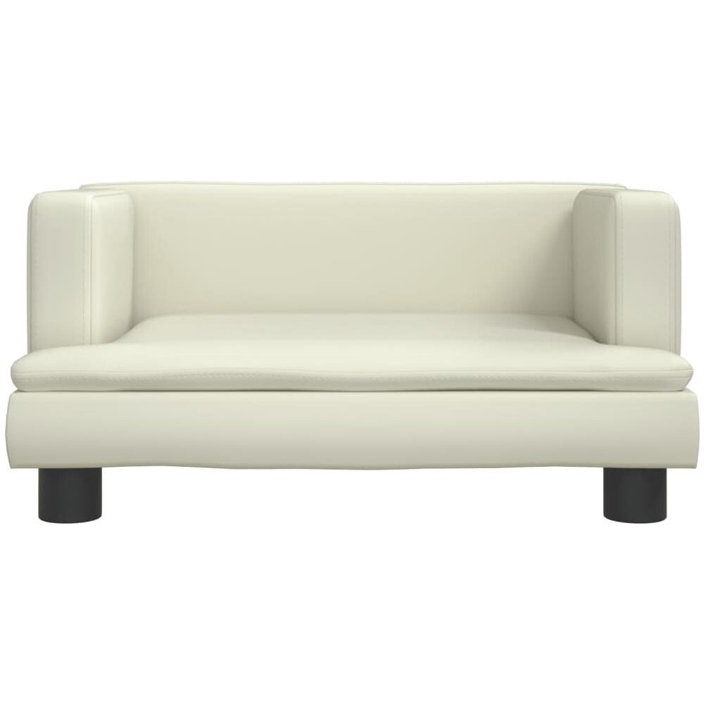 Divano Per Bambini Crema 60x40x30 Cm In Similpelle - Foto 2