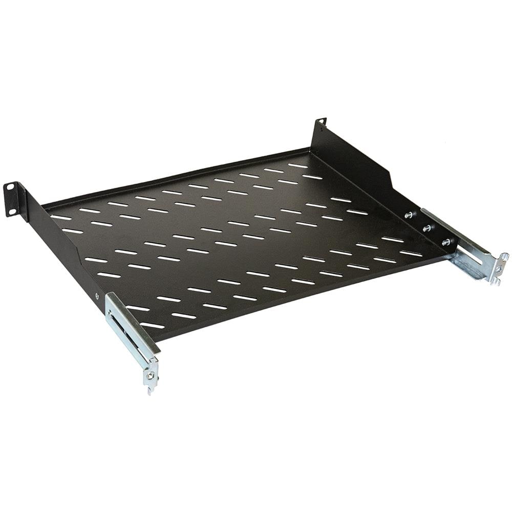 Ripiano Per Armadio 19"" 1 Unita' Profondita' 350 Mm. (universale) 4 Attacchi (frontale+posteriore) Colore Nero - Foto 4