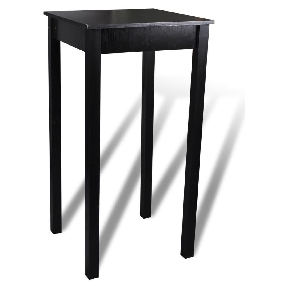 Set Tavolino Da Bar Con 2 Sgabelli Neri - Foto 2