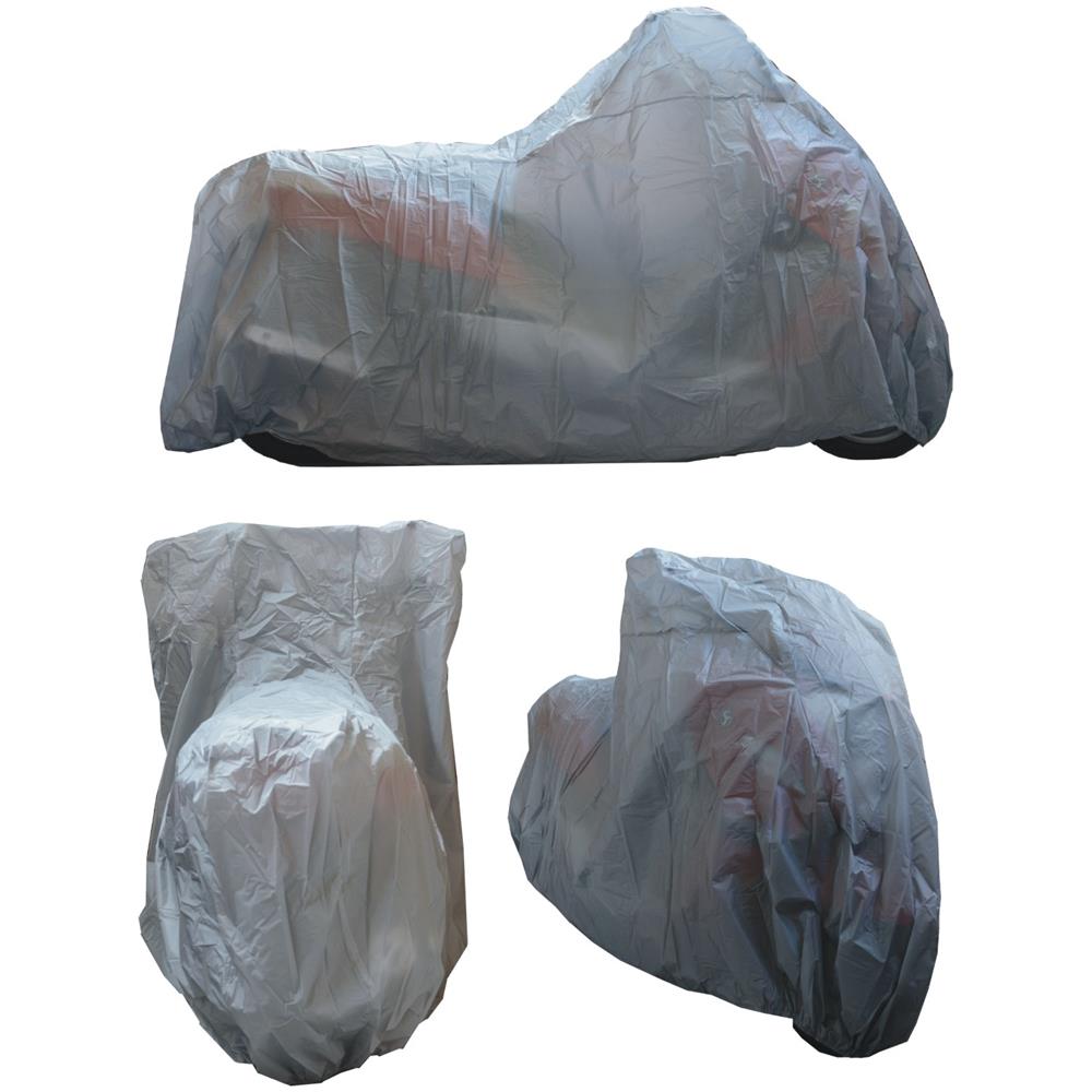 Telo Copri Moto Scooter Naked Customo Impermeabile Pvc Universale Grigio S - Foto 1