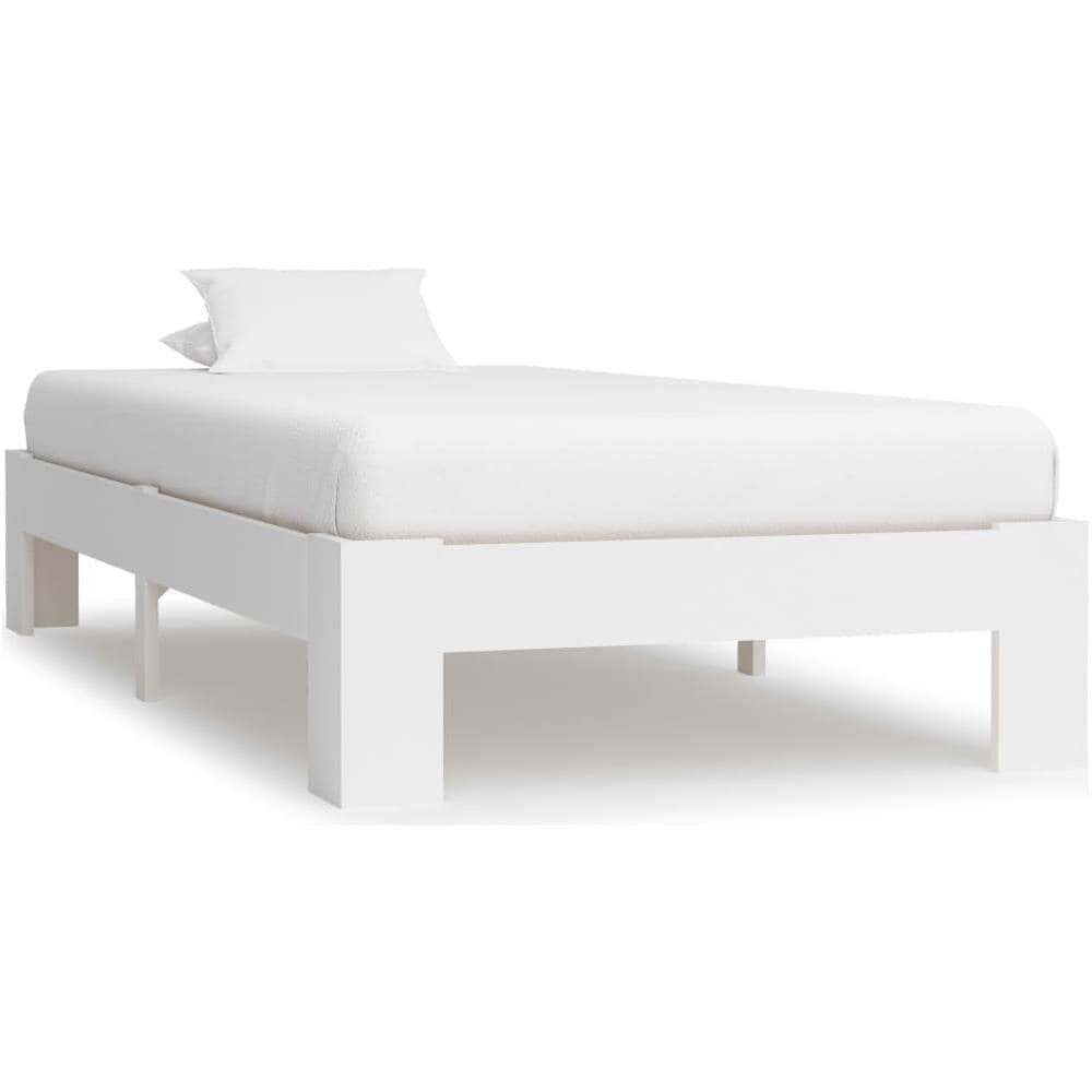 Giroletto Bianco In Legno Massello Di Pino 90x200 Cm - Foto 1