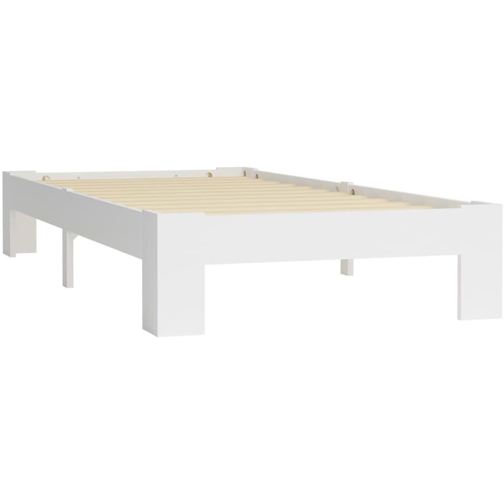 Giroletto Bianco In Legno Massello Di Pino 90x200 Cm - Foto 2