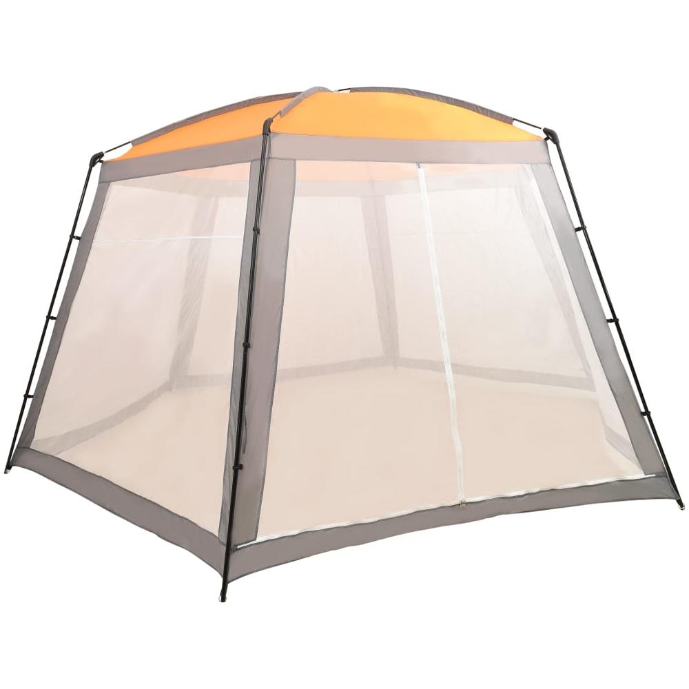 Tenda per Piscina in Tessuto 590x520x250 cm Grigia - Foto 1