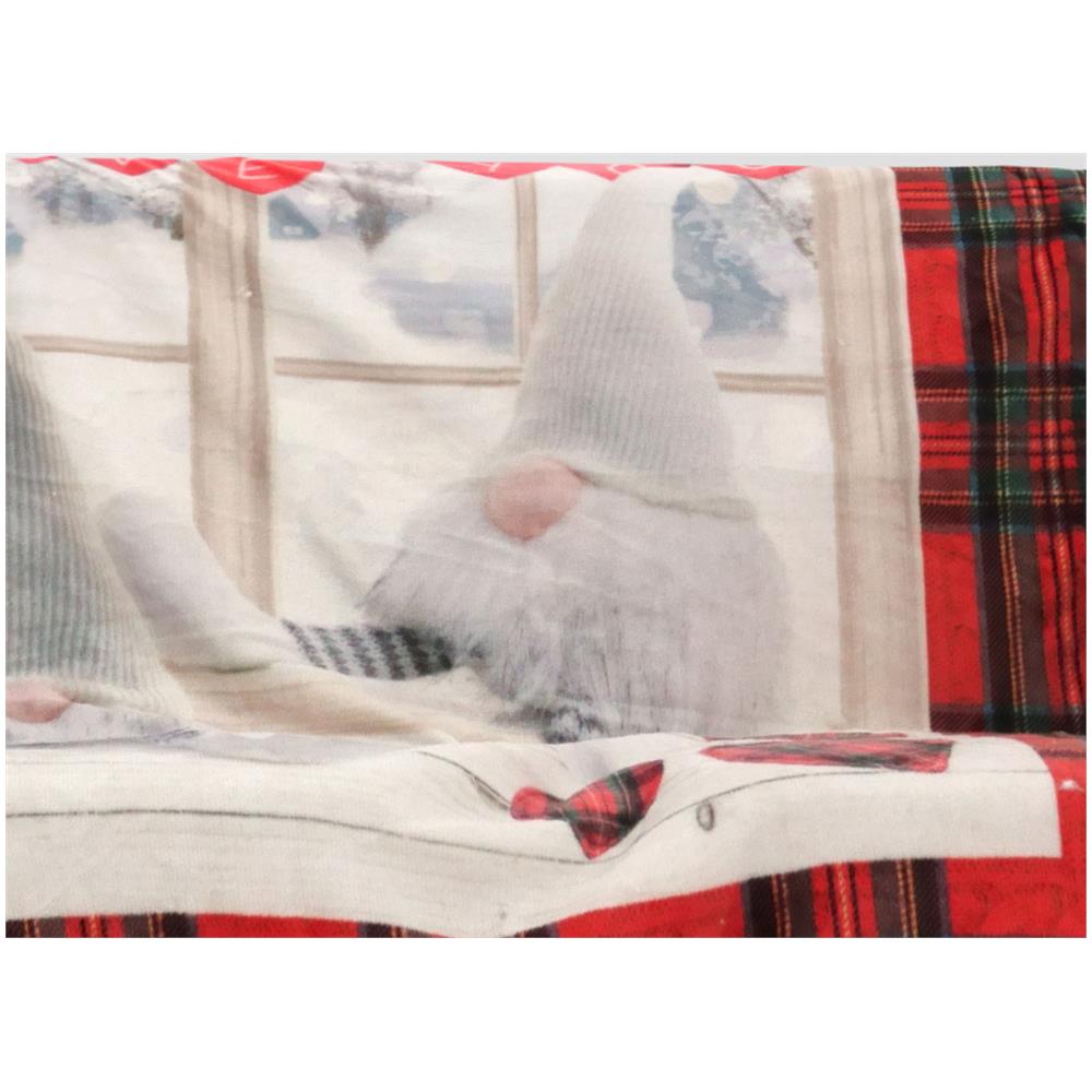 Plaid Coperta Divano Stampa Digitale Retro Agnellato Pelliccia Vari Disegni 130x160 Gnomi - Foto 2
