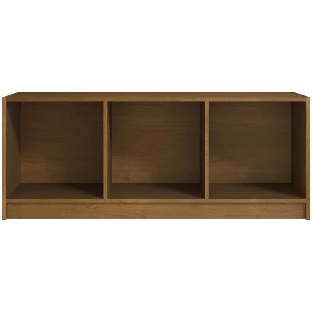 Mobile Porta Tv Marrone Miele 104x33x41 Cm In Legno Di Pino - Foto 7