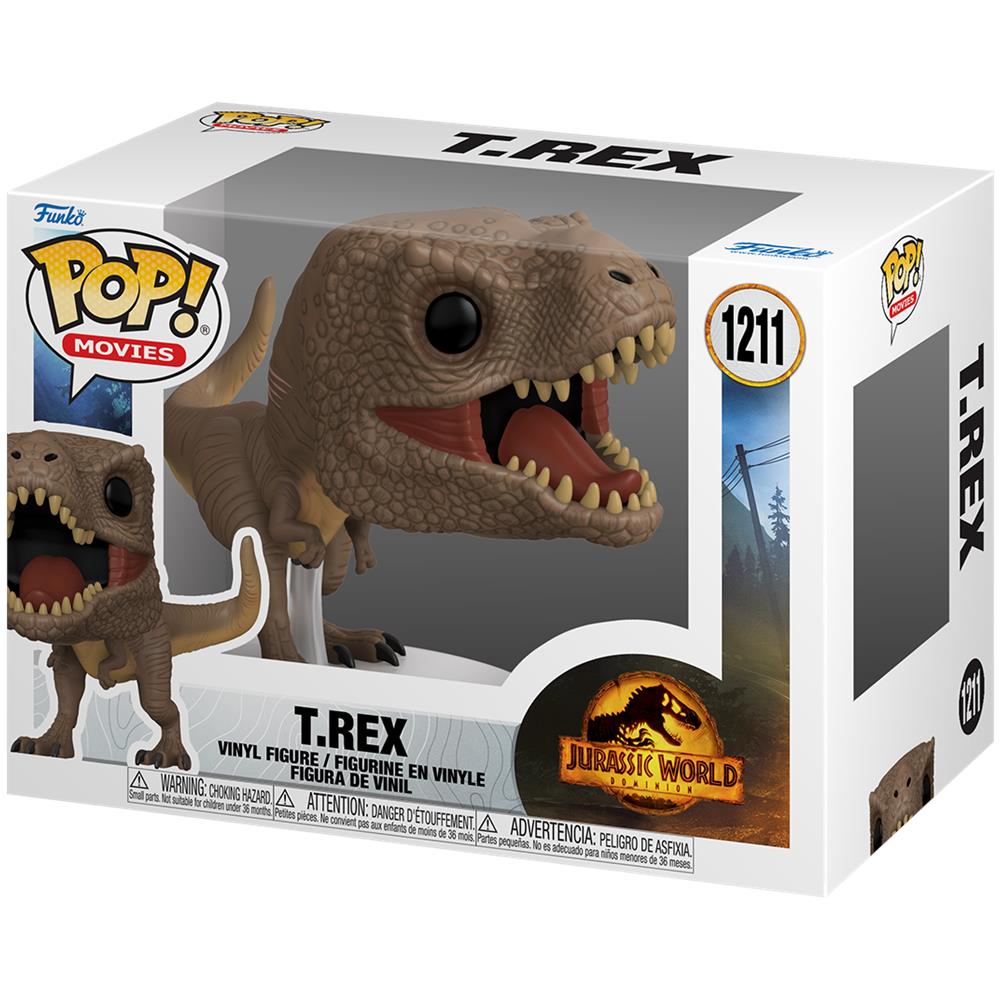 Jurassic World 3 Pop! Movies Vinyl Figure T-rex 9 Cm - Foto 3