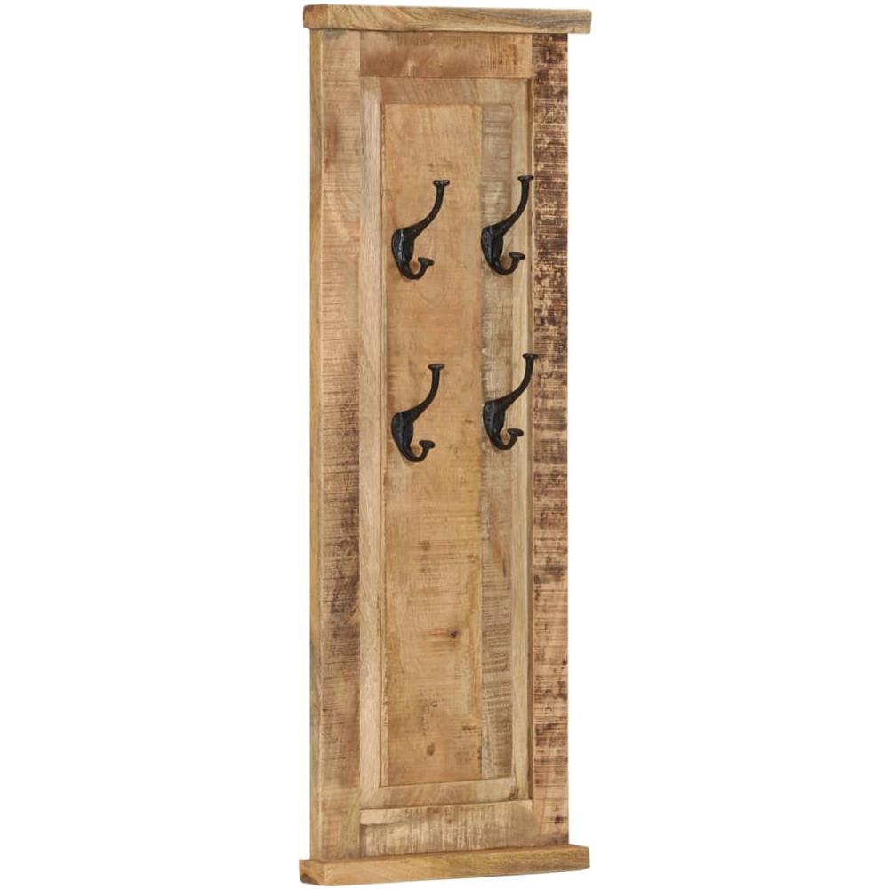 Appendiabiti 2 Pz In Legno Massello Di Mango 38x100 Cm - Foto 2