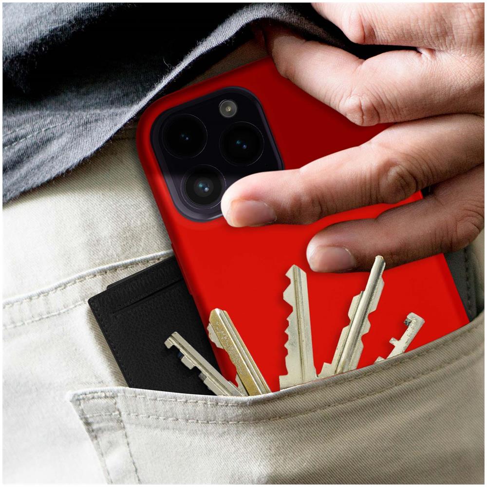 Cover Per Iphone 14 Pro In Silicone Semi-rigido Soft-touch Rossa - Foto 2