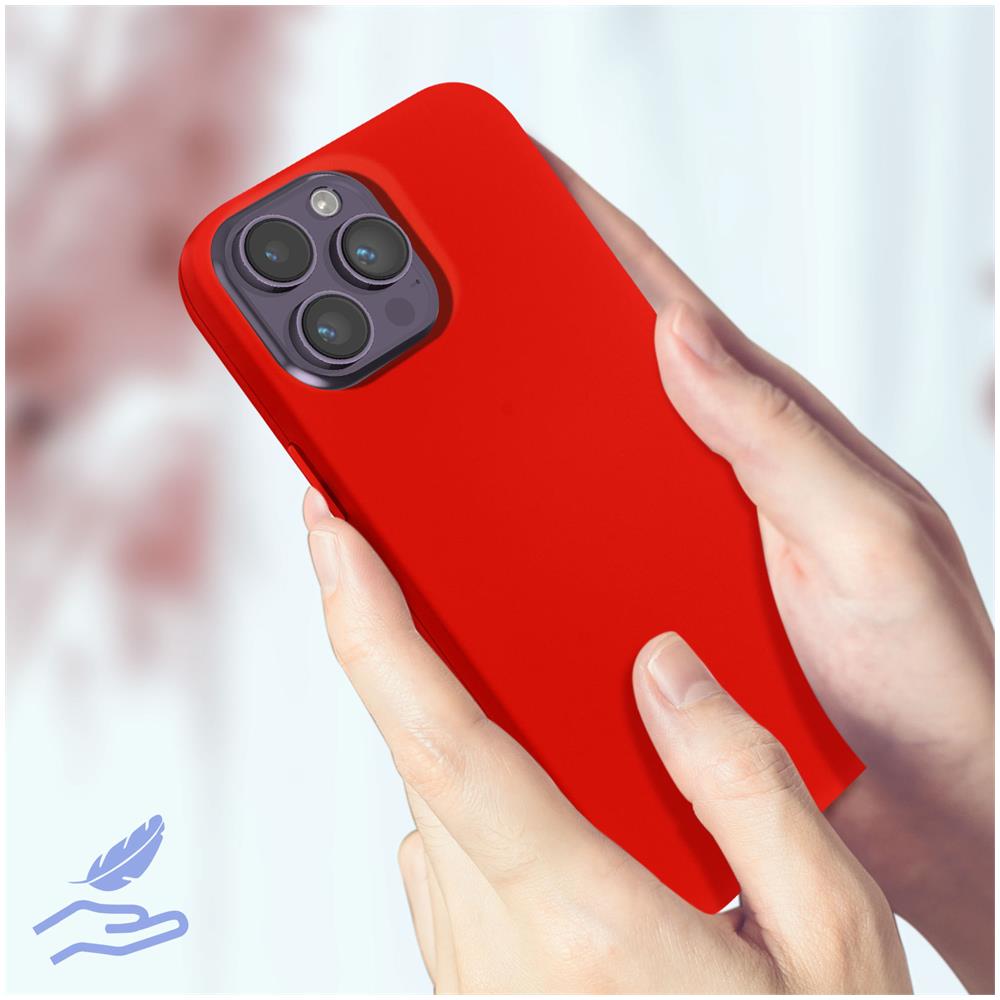 Cover Per Iphone 14 Pro In Silicone Semi-rigido Soft-touch Rossa - Foto 5