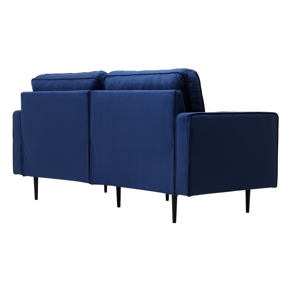 Carrie Divano In Velluto Blu Scuro - Foto 2