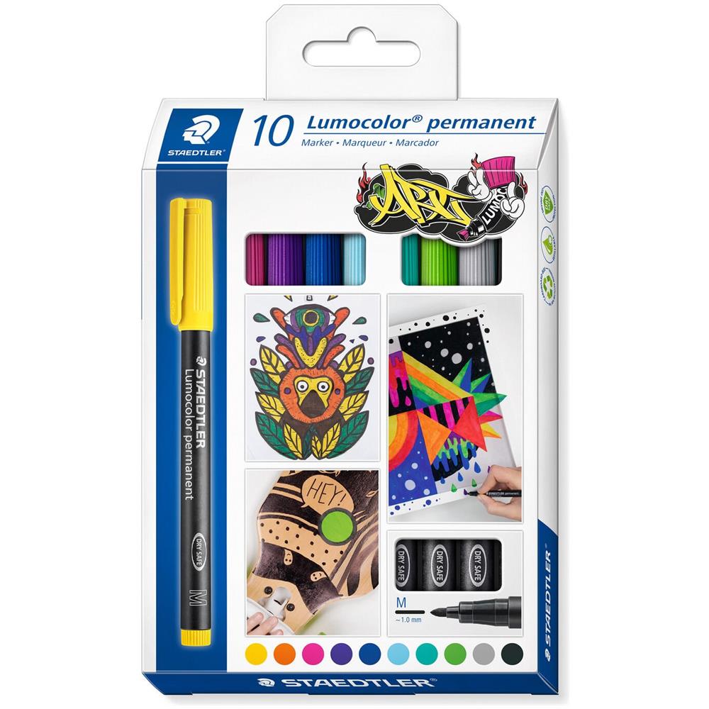 Lumocolor 317 C10 marcatore permanente Combinata Colori assortiti 10 pz - Foto 1