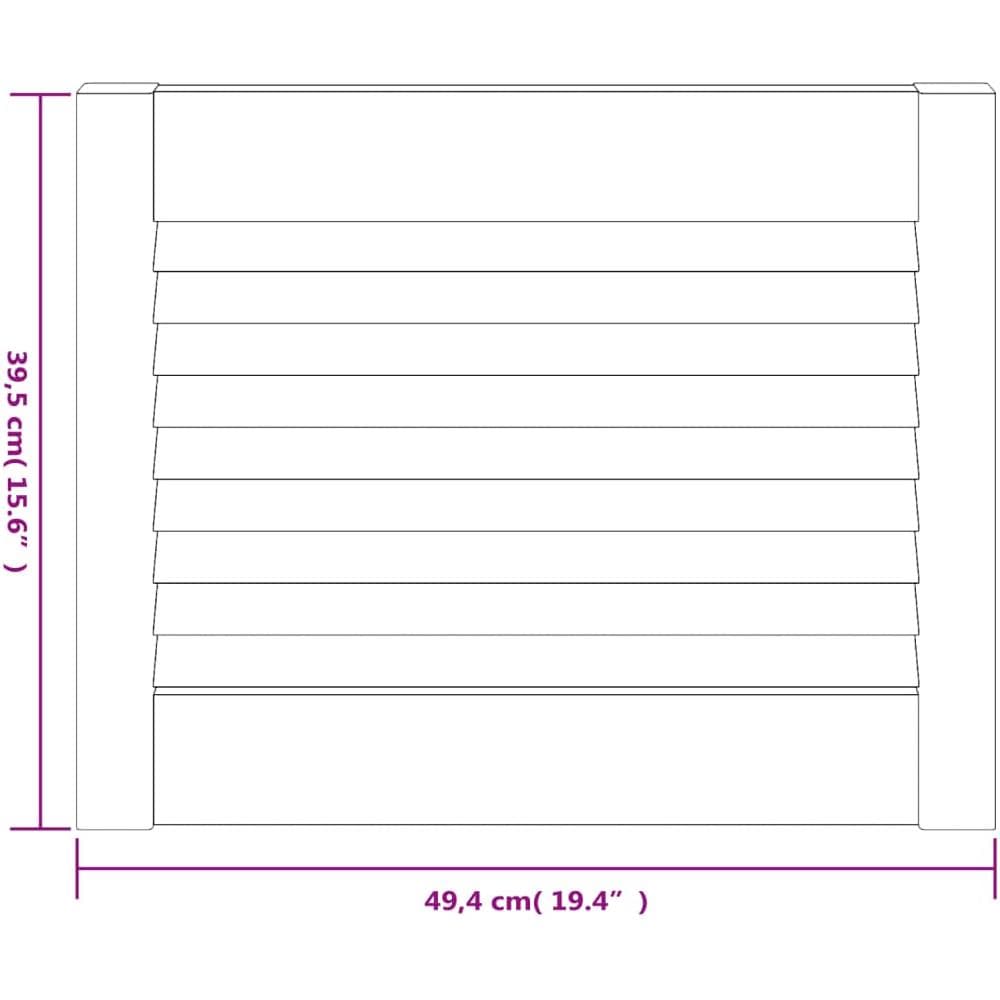 Ante con Design a Lamelle 4 pz 39,5x49,4 cm in Legno di Pino - Foto 2